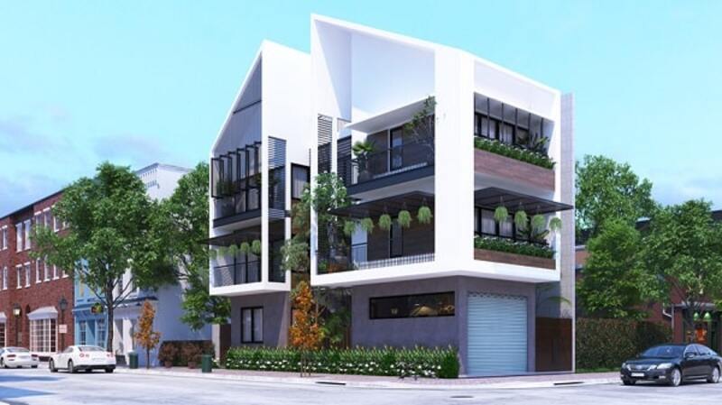mẫu khách sạn mini 3 tầng